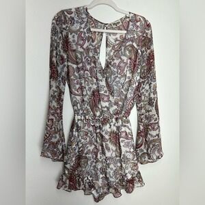 Show Me Your Mumu Floral Paisley Loretta Romper Small